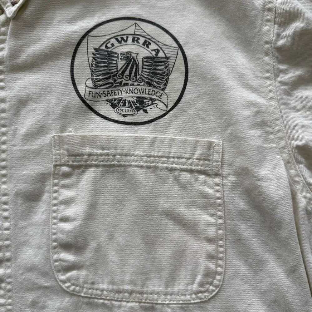 Vintage GWRRA Gold Wing Road Riders Sierra Pacific Button Down Shirt L